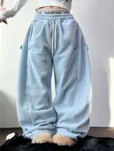 ボスサイズフリーススナップロングパンツ 🧸🩵🤍6カラー