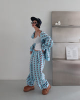 I Love Hooded Zip-Up & Jogger Pants Two Piece Set