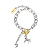Baby Pony Drop Chain Surgical Bracelet