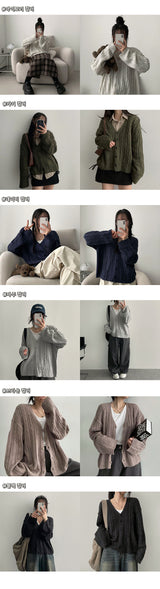 Adele Twisted Knitted Cardigan