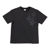 Untitled スターリーナイトスモールストライプ半袖 Black Charcoal