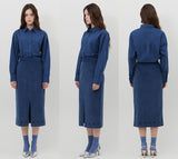 LOGO POPLIN SHIRT [NAVY]