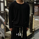 [HFORUS MADE]Forus U - ネックロングスリーブス イン ブラック