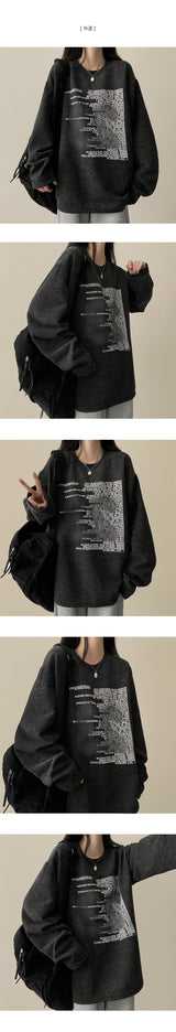 23rd number lettering knit shirt