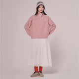 FLEECE PULLOVER T-SHIRT (Pink)