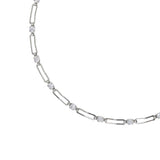 [1048] Square Jewel Necklace