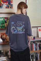 Blue Wave Pigment Short Sleeve Tee