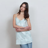 C LACE PANEL DRESS_MINT
