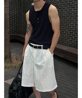 [S/S] Tod golgi muscle ヘンリーネックノースリーブ(4color)