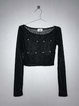 パッチレースクロップトップ (3 color)