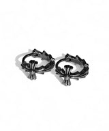 s.steel Cross Shadow ワンタッチイヤリング 2pcs