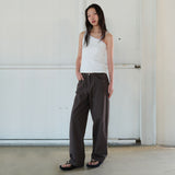 ゴーイングコットンワイドパンツ brown