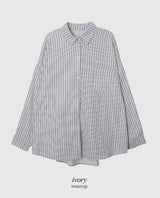 #CT Stripe Overfit Long Sleeve Shirt (3color)