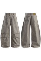 Pleated Blade Work Jeans