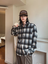 Planet over check shirt