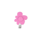 ピンクフラワーヘアクリップ (1pcs)