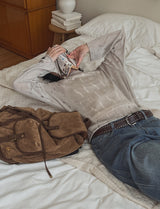 Luffy cut bermuda denim pants