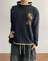 Emblem Crop Hoodie