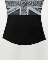 (W's) Leopard Union Jack Print Tee