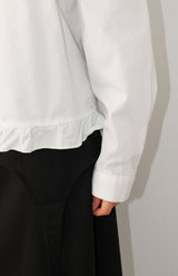 (Brushed) MILK FRILL SHIRT
