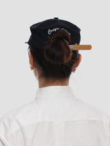 6crayon ピルボックス帽 キャップ（ダークネイビーNAVY）