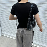SEETHROUGH SLIM LINE TSHIRT BLACK
