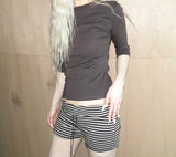 Stripe Folding Training Shorts
