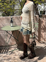 [S/S] Punching knit one piece