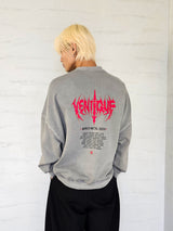VENTIQUE ピグメントワールドメタルスウェットシャツ 2colors