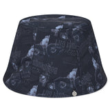 REVERSIBLE GRAPHIC BUCKET HAT [BLACK]
