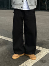 ONE SIDE SNAP BUTTON SWEAT PANTS