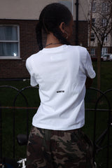 Star Logo Nail 1/2 T-Shirt Small Fit White