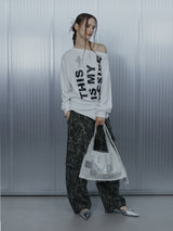 BOLD LETTERING LOOSE TOP / WHITE