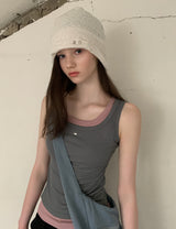 [ORIGINAL] Cain Layered Ribbed Sleeveless