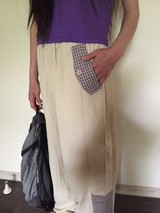 Pisso check string pants (2color)
