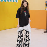 チューリップアートワークTシャツ (2color)
