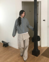 [SET] Onfor レイヤードスカート コットンカーゴパンツ