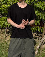 Erne Crop Over U Neck Short Sleeve Tee