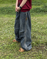 DRASLOW TRACK WIDE DENIM PANTS