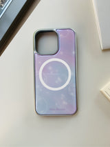 [MADE]ラベンダーシルバー シルバー エポキシ iPhone MagSafeケース