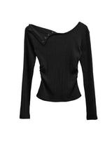 If Button One-Shoulder Off-Tee