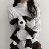 Mison アンプルVネックハーフタートルネックニットTシャツ