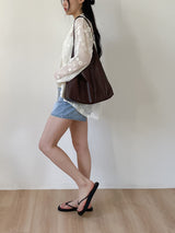 Flower Net Collar Neck Shirt