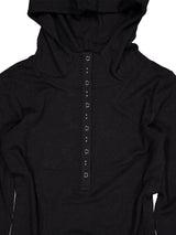 RIVET BUTTON HOODIE TOP