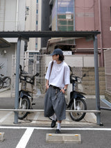 WEE Pin-tuck Stripe Bermuda Slacks