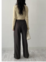 Launer Pocket Two-Tuck Wide Slacks
