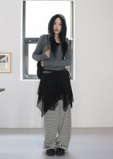 TERRY STRIPE PANTS