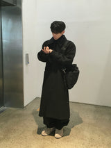 Runer Classic Balmacaan Long Coat 3C
