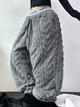 SHEEP CURLY🐏 SOFTY JOGGER OANTS 🐏🖤🩶🧸3COLOR