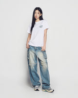 25FW WOMAN スクリプトロゴプリント半袖Tシャツ
